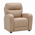 Poltrona da soggiorno beige in pelle sintetica PU 89 x 92 x 102 cm